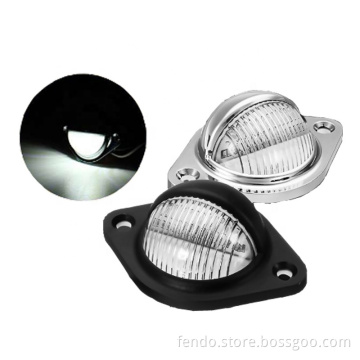 Waterproof 10-30V 3 LED Truck Number Plate Light